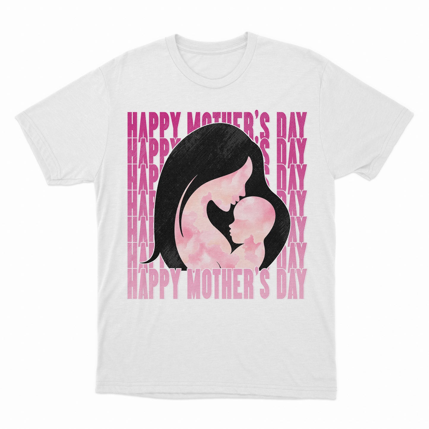 Happy Mother's Day Shirt,  Mother And New Born Line Art, Minimalist Single Line Art Drawing, Watercolor Mother's Day Heart Shirt, Customized Mother's Day Shirt