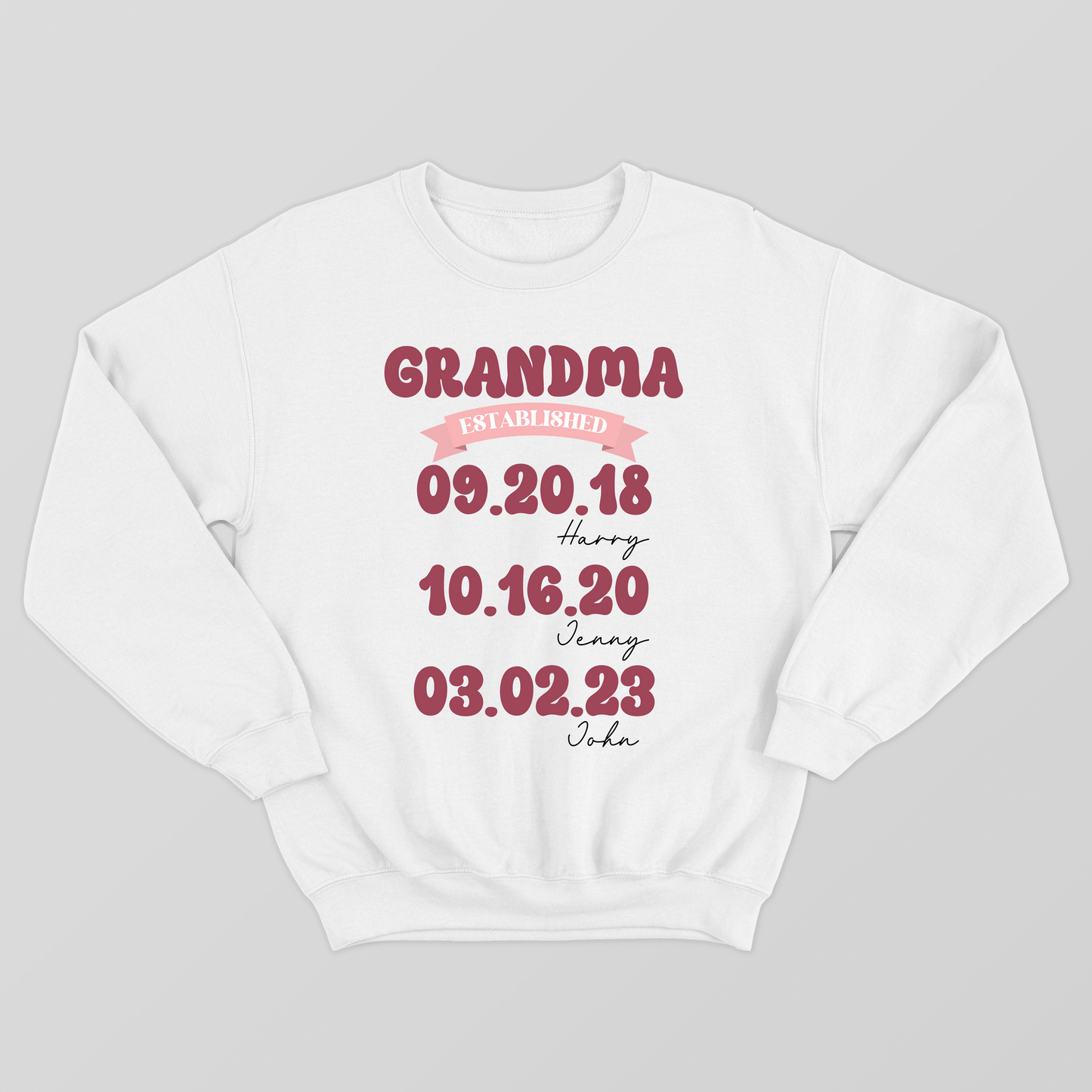 Personalized Mom Grandma Shirt, Mom Est Grandma Est Custom Tshirt, Mother's Day Gift for Grandma Tee, Grandma To Be Shirt, Mom Nana Established Tee