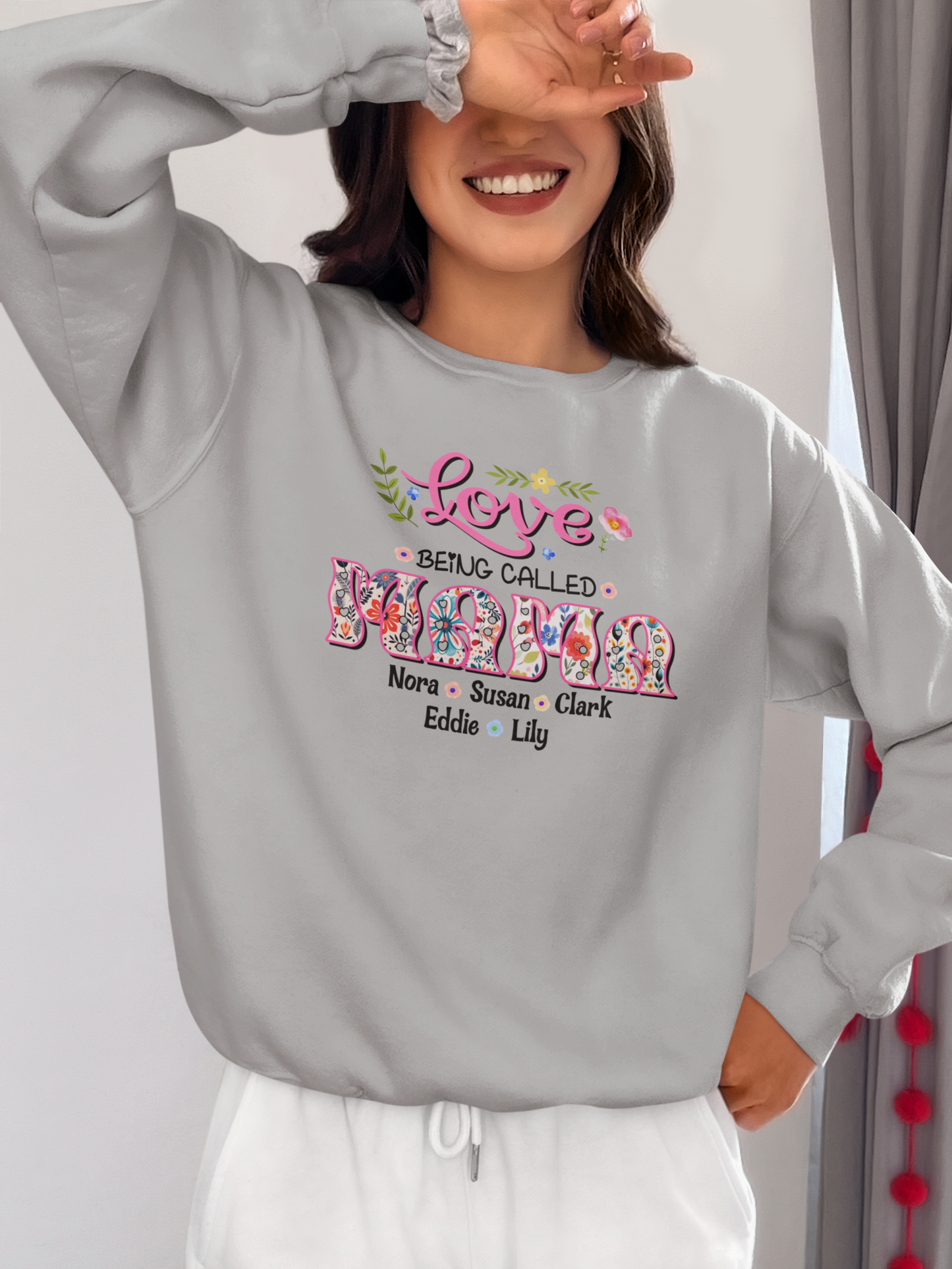 Love Being Called Mama Shirt, Best Quote For Mother's Day Shirt, Colorful Floral Personalized Gift Shirt For Mother's Day, Custom Kids Name Shirt For Mom, Retro Vintage Floral Shirt For Mom, Meaningful Quote Shirt For Mother's Day