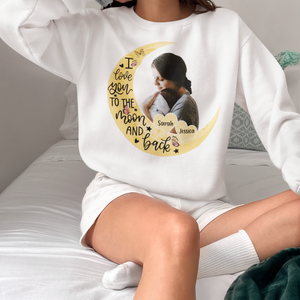 I Love You To The Moon And Back Shirt, Personalized Name Shirt, Mother's Day Quote Shirt, Meaningful Quote Shirt For Mom, Mother's Day Gift Shirt, Custom Mother's Day Shirt, New Mom Shirt