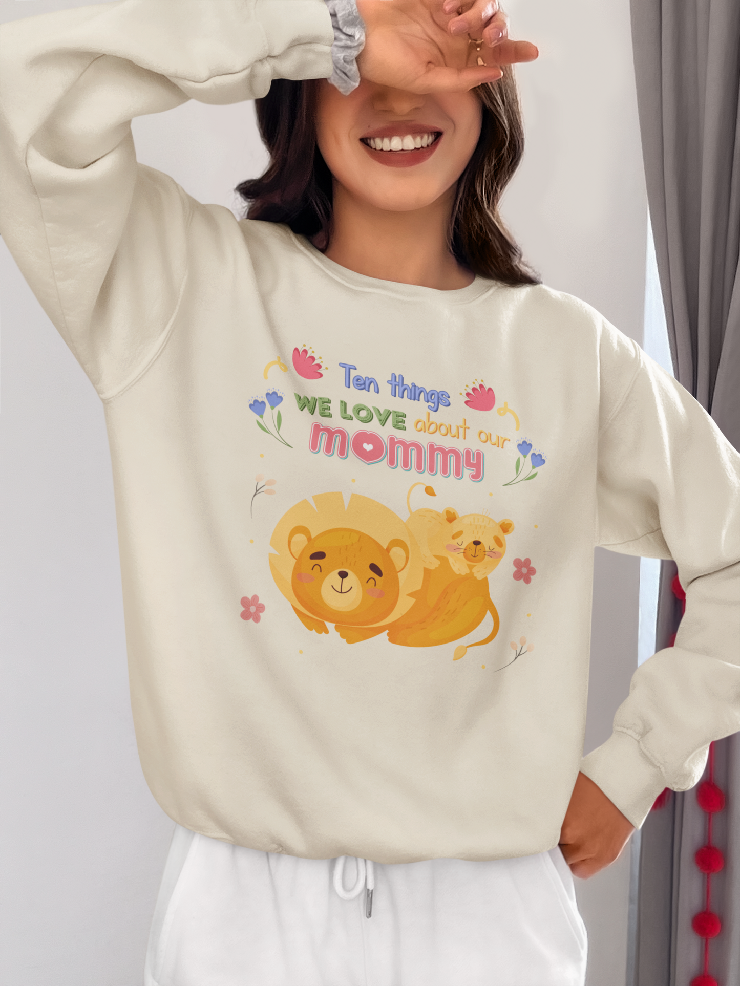 Personalized Ten Things We Love About Our Mommy, Customized Cute Clipart Shirt, Unique Mother's Day Shirt