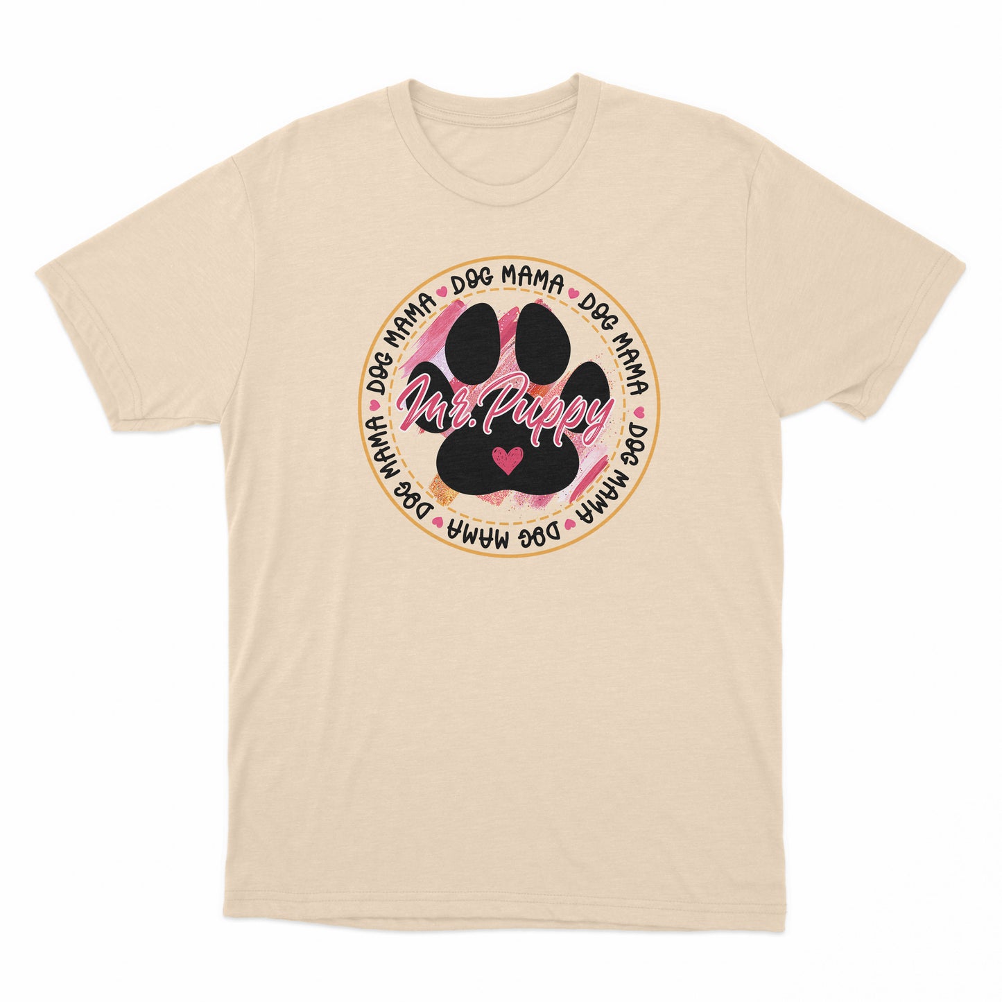 Dog Mom Shirt, Dog Mama Shirt, Cute Dog Paw Shirt, Personalized Dog's Name Shirt, Dog Mom Shirt For Mother's Day, Pet Mom Custom Name Shirt, Colorful Glitter Shirt, Custom Your Dog's Name Shirt, Dog Mom Gift Idea Shirt, Shirt For Who Loves Dog (Ver 1)