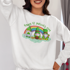 Happy St. Patricks Day with Shamrock Shirt, Gnomes Shirt, Lucky Shirt, Irish Day Shirt, Clover Shirt, St Patrick's Day Shirt, Irish Shirt