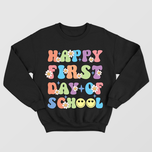 Happy First Day of School Shirt,Teacher Gift, Gift for Teachers, Kindergarten Teacher, Teacher Appreciation,Back to School Shirt, Teacher Christmas Gift