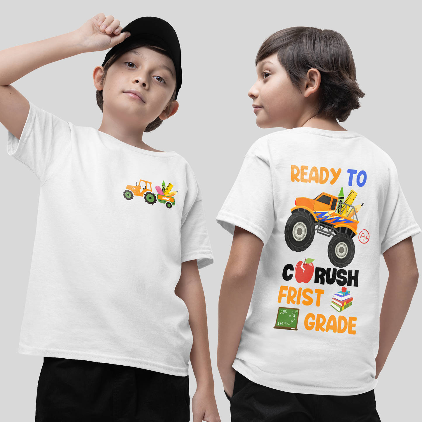 Funny Ready To Crush New Grade Shirt, Back To School Shirt For Kids, Funny Kids Shirt, Welcome Back To School 2024