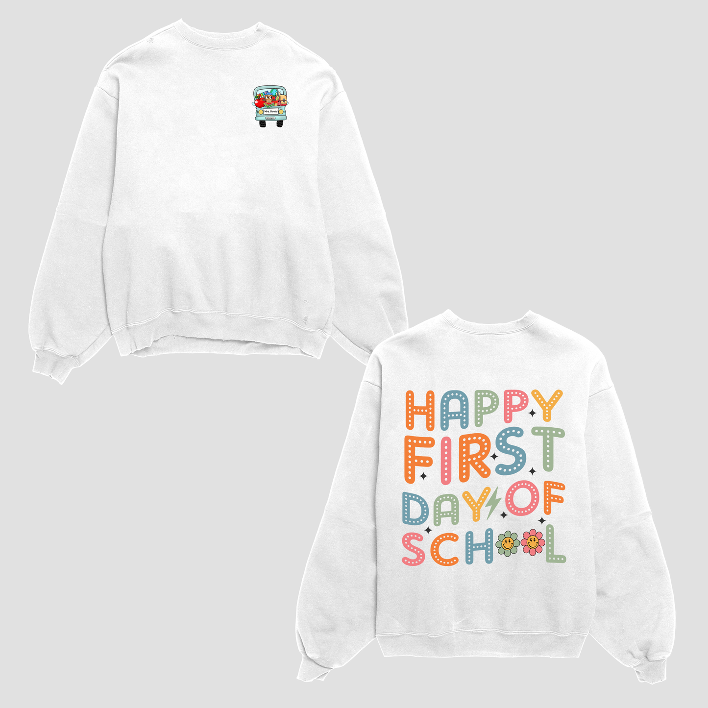 Happy First Day Of School Shirt, Custom School Shirt For Kids, Back To School 2024 Shirt, Kid's Shirt