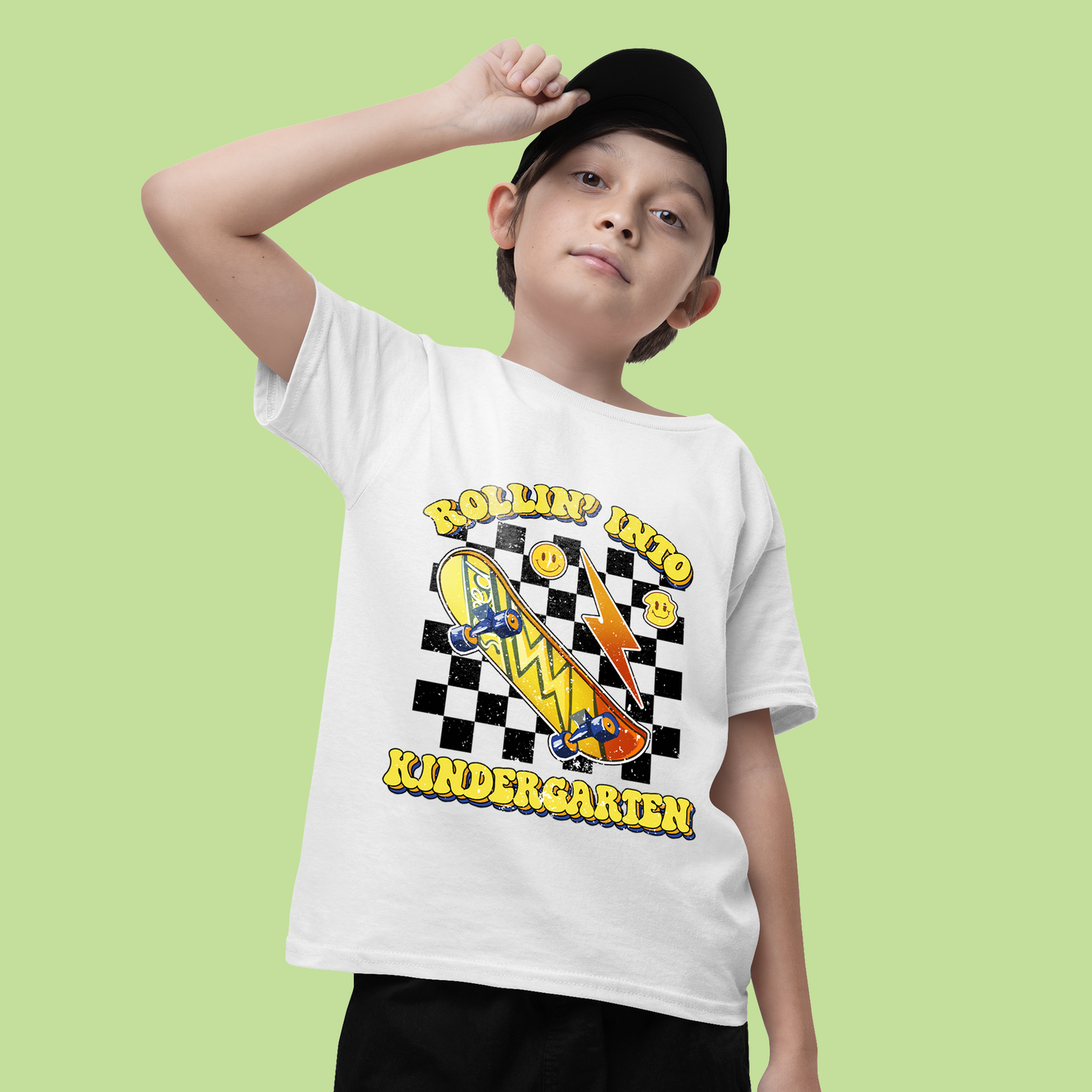 Rollin' Into New Grade Shirt, Custom Kid's Grade Shirt, Skateboard Shirt, Welcome Back To School, Happy First Day Of School Shirt, Gift For Kids