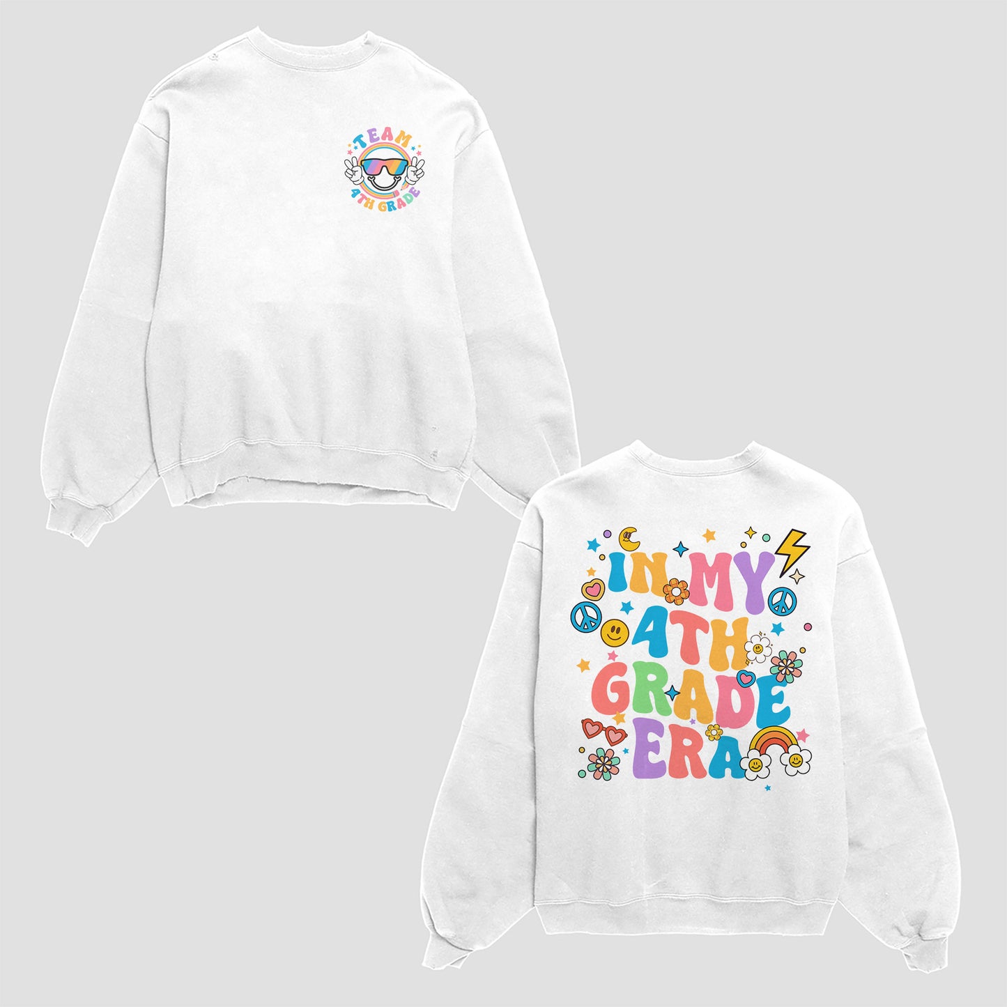 Funny Groovy In My School Era, Personalized School Shirt For Kids, Happy Face Shirt, Back To School 2024