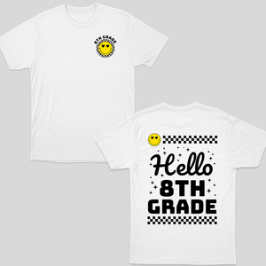 Hello New Grade Shirt, Happy Face Shirt, Crush New Level Shirt, Back To School Shirt, Funny School Shirt For Kids, Retro Groovy Shirt