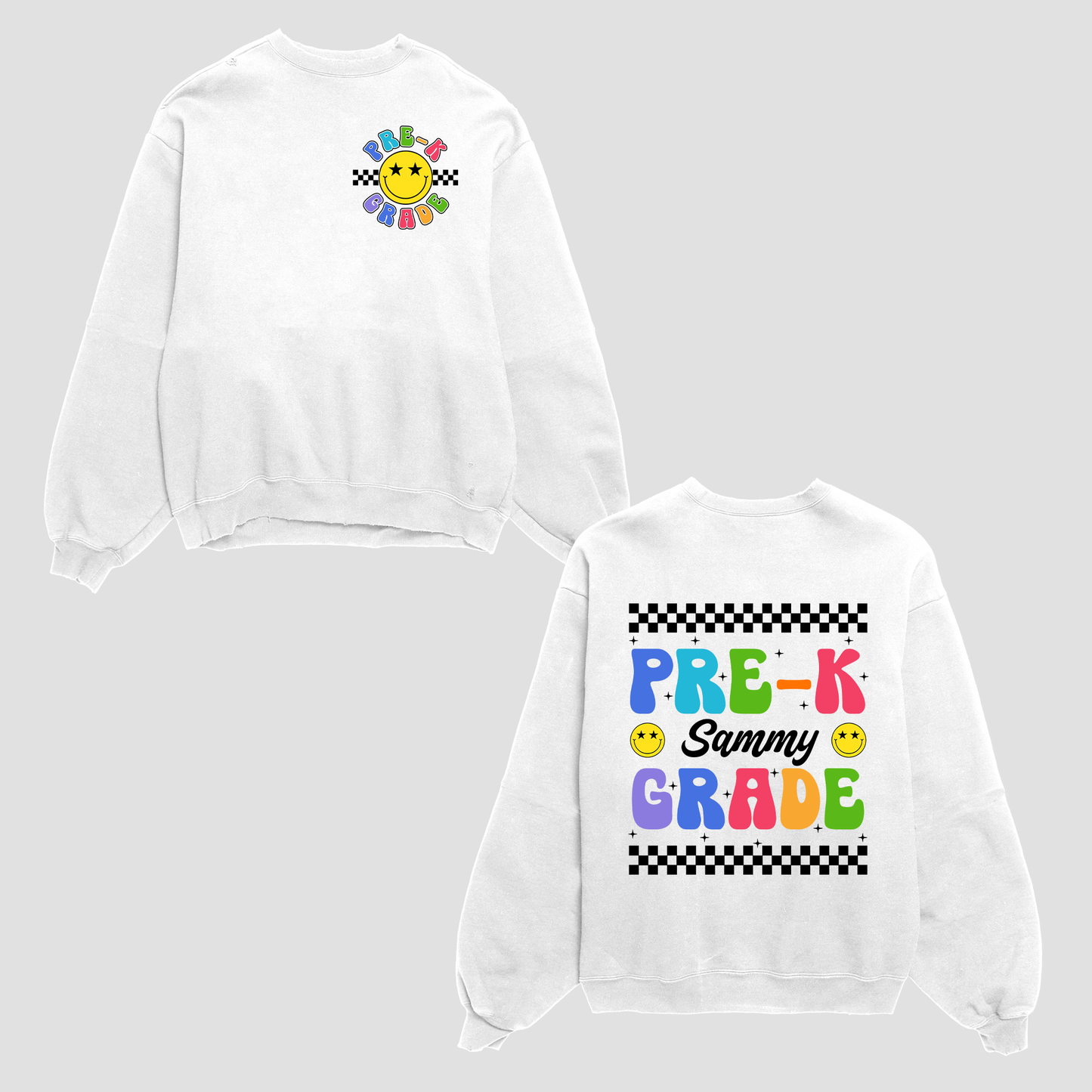 Funny Checkerboard School Shirt, New Grade Shirt, Pre-K Kindergarten Shirt, Welcome Back To School, Happy First Day Of School