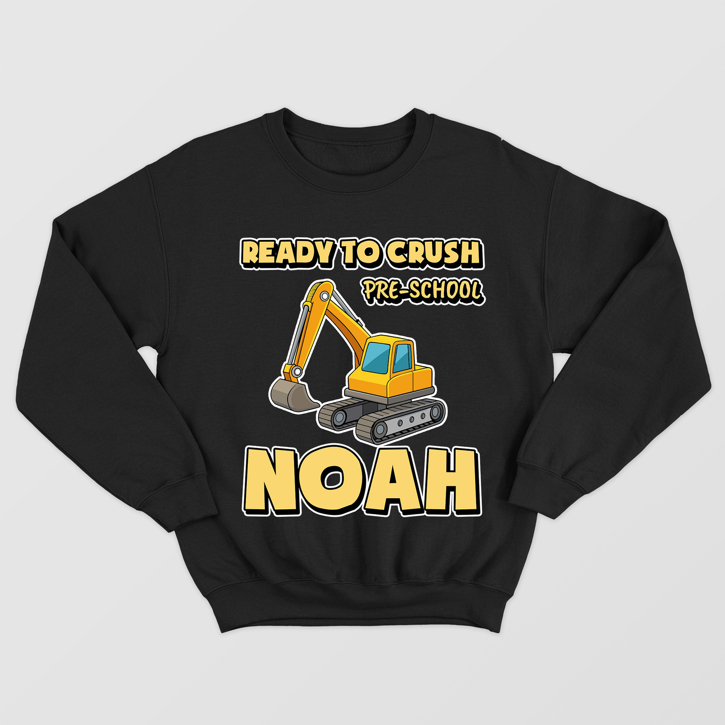 Ready To Crush New Level Shirt, Happy First Day Of School, Funny Cute Crane Shirt For Kids, Personalized Back To School Season Shirt