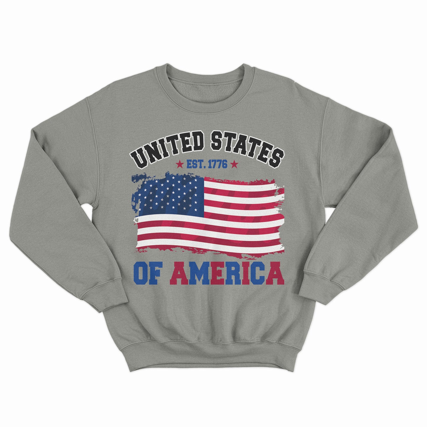 Unisex United States of America sweatshirt, USA Flag Sweatshirt, Patriotic Shirt, American Sweatshirt, USA vintage 1776, 4th of July T-Shirts,  Land of The Free Shirt