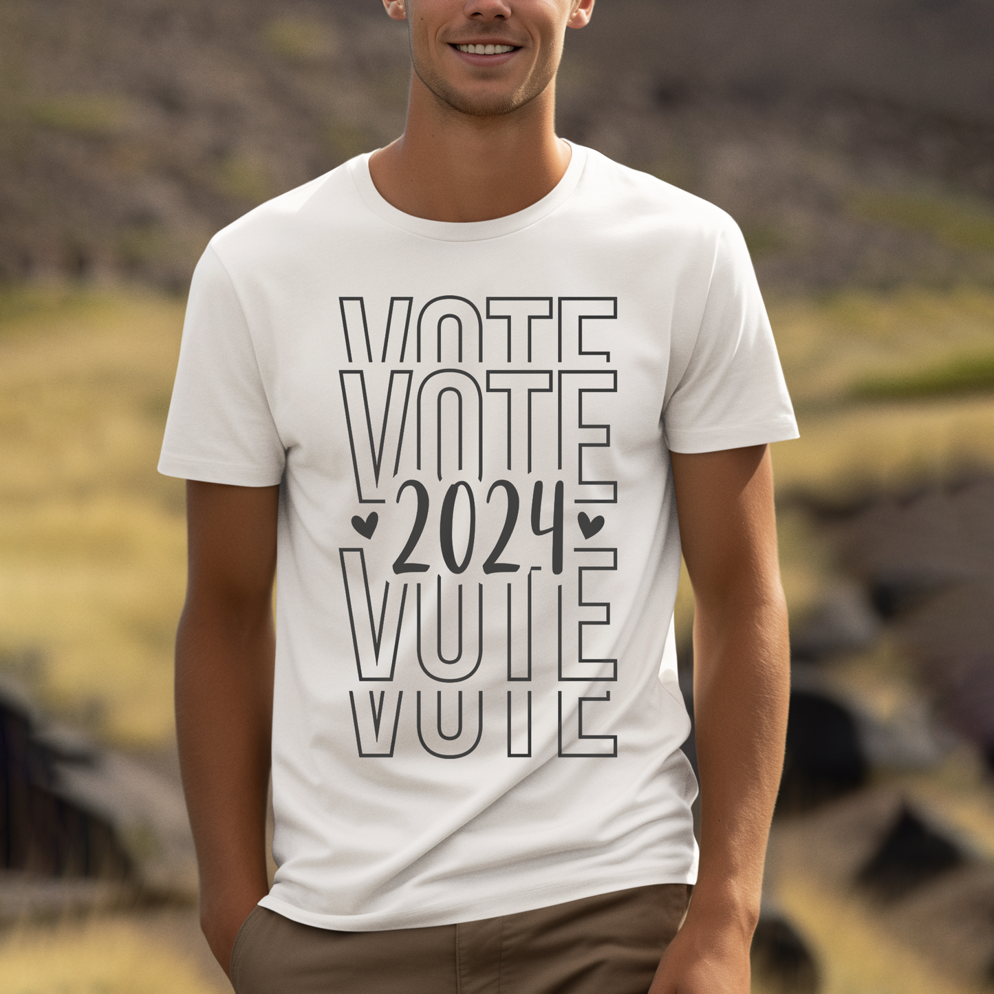 Vote 2024 Shirt, Distressed Vote Shirt, Voting T-shirt, Politics Shirt, Funny Election Shirt,Unisex Vote Shirt