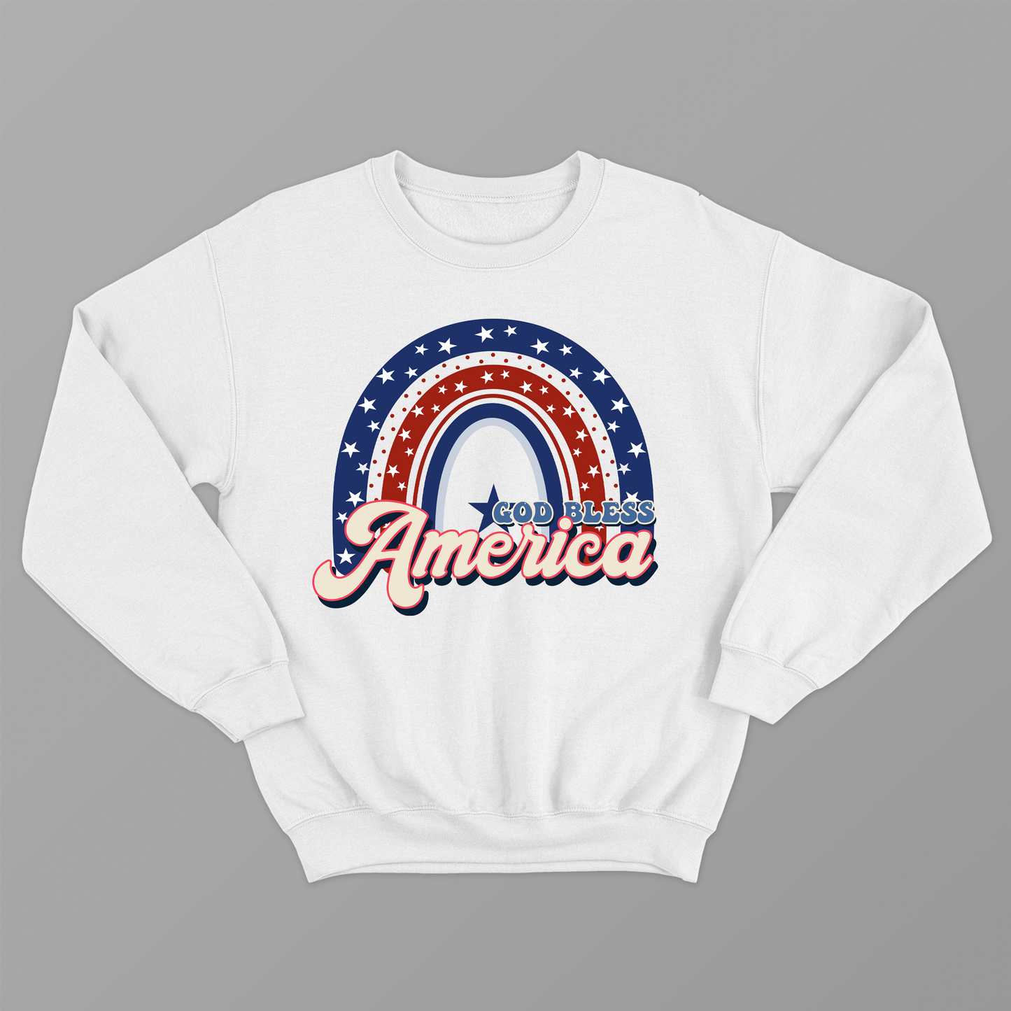 Vintage America Rainbow USA Flag Shirt, 4th of July Flag Shirt,God Bless America ,USA Shirt for 4of July, Independent Day Shirt