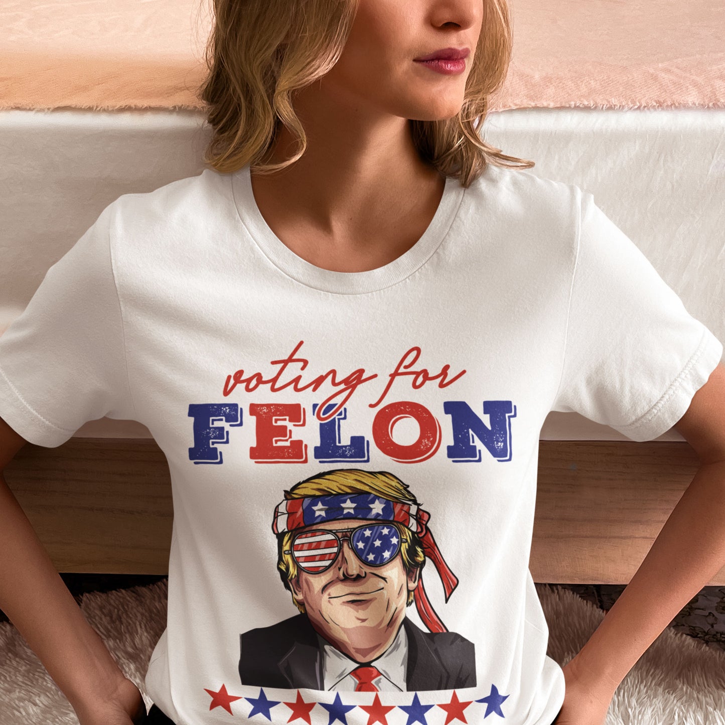 Voting For The Felon 2024 Shirt, US Election 2024, Vote For Trump, Trump Felon Shirt 2024, Republican President Trump Shirt