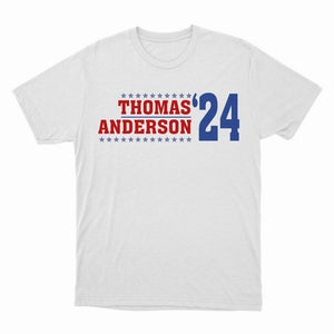 Funny Personalized US Election 2024 Shirt, Custom Voting Name Shirt, US Election Tee, Patriotic Shirt
