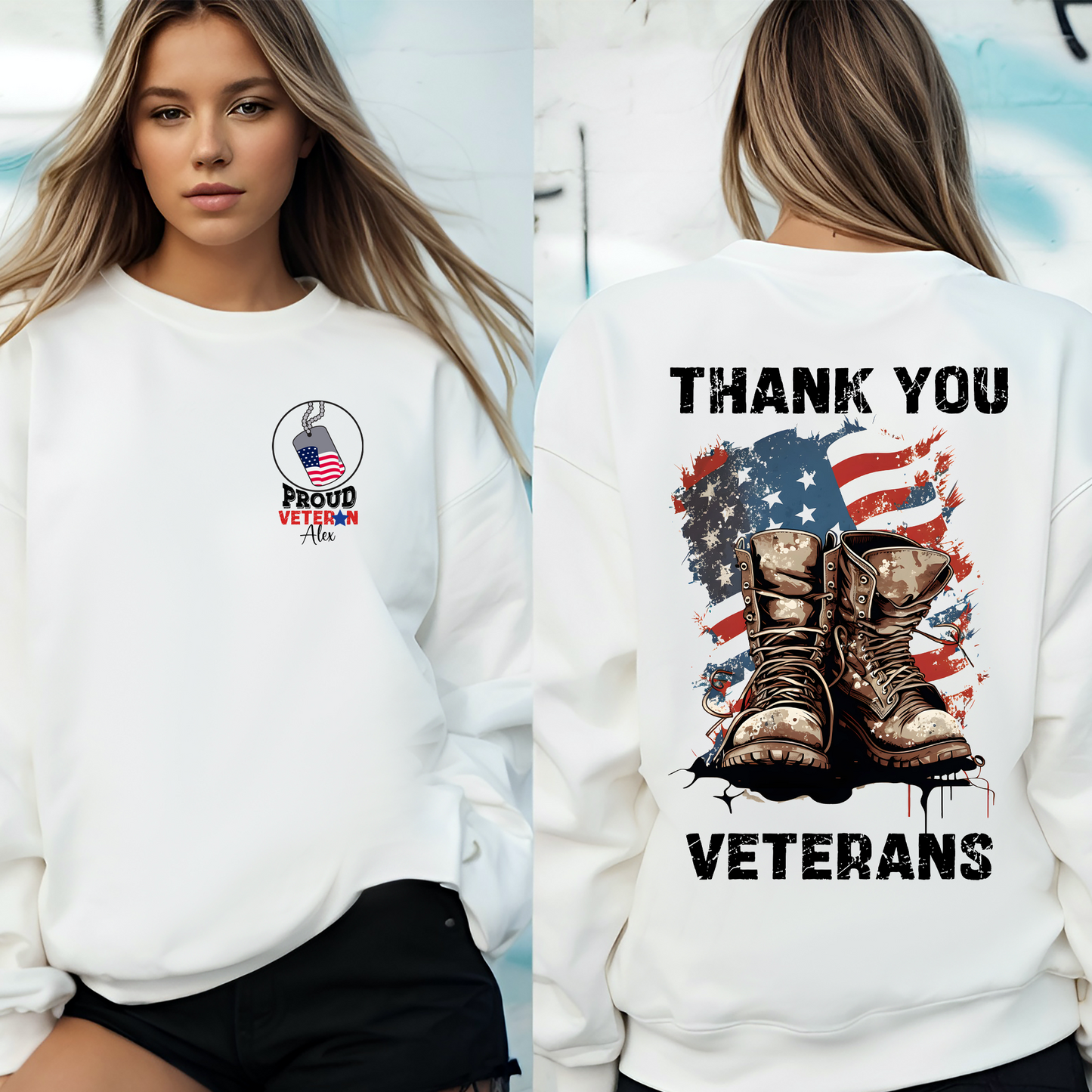 Proud American Veteran Shirt, Thank You Veteran Shirt, Patriotic Shirt, Customized 4th July Shirt