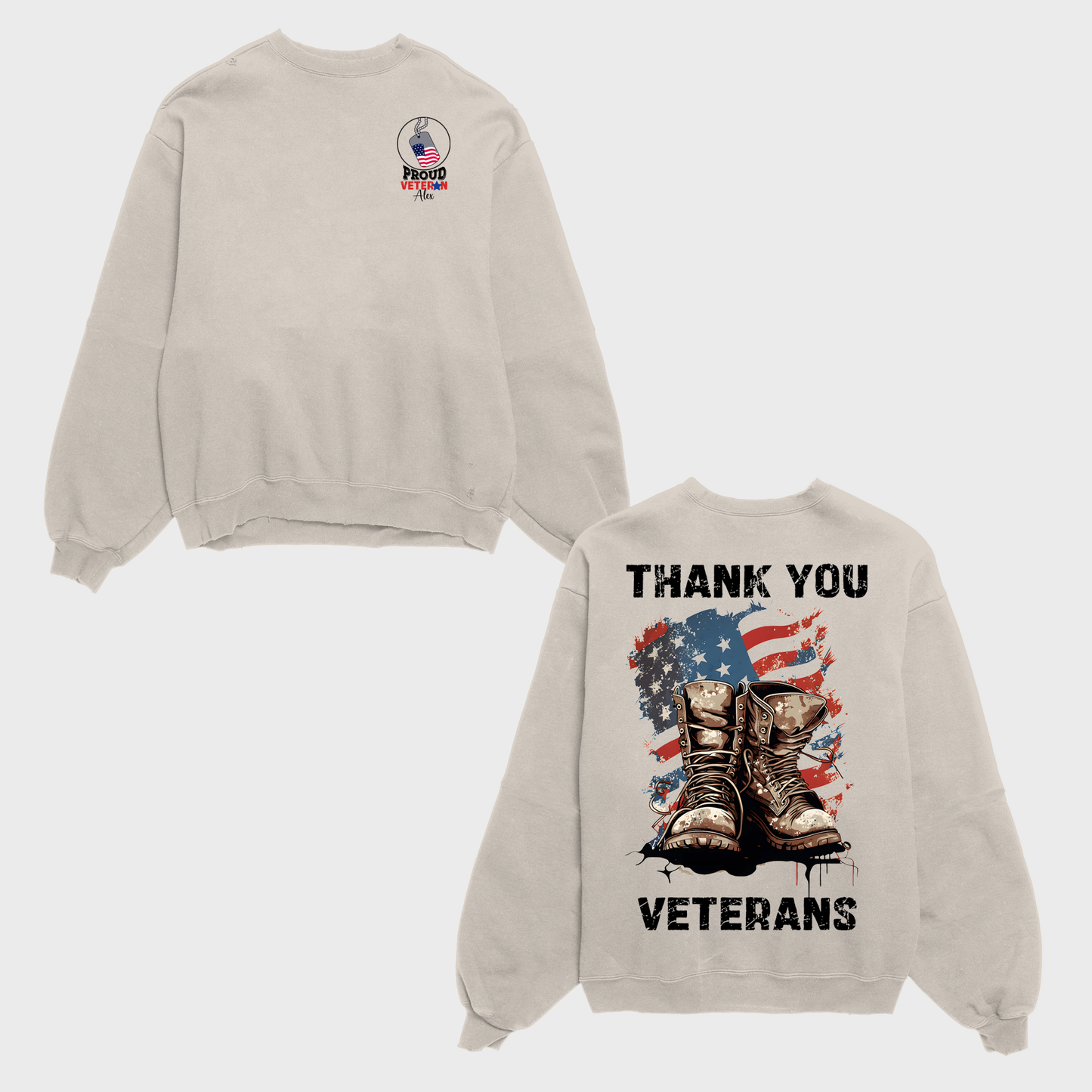 Proud American Veteran Shirt, Thank You Veteran Shirt, Patriotic Shirt, Customized 4th July Shirt