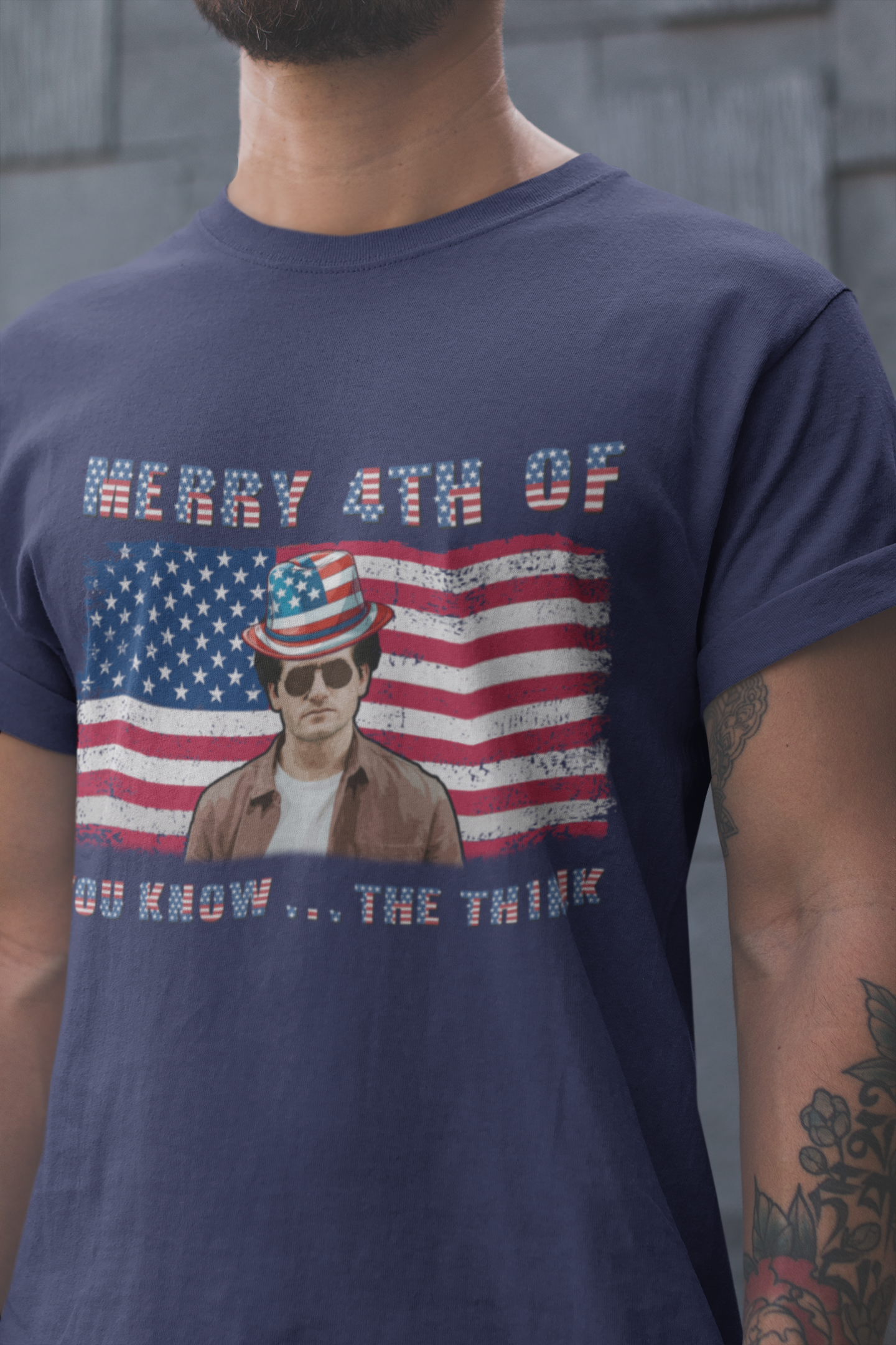 Merry 4th Of July Shirt, Independence Day Shirt, Funny Custom Shirt, American Hat Shirt, America Anniversary Shirt