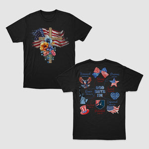 Coquette God Says I'm Shirt, 4th July Anniversary Shirt, American God Shirt, Blessed Shirt, Independence Day Shirt