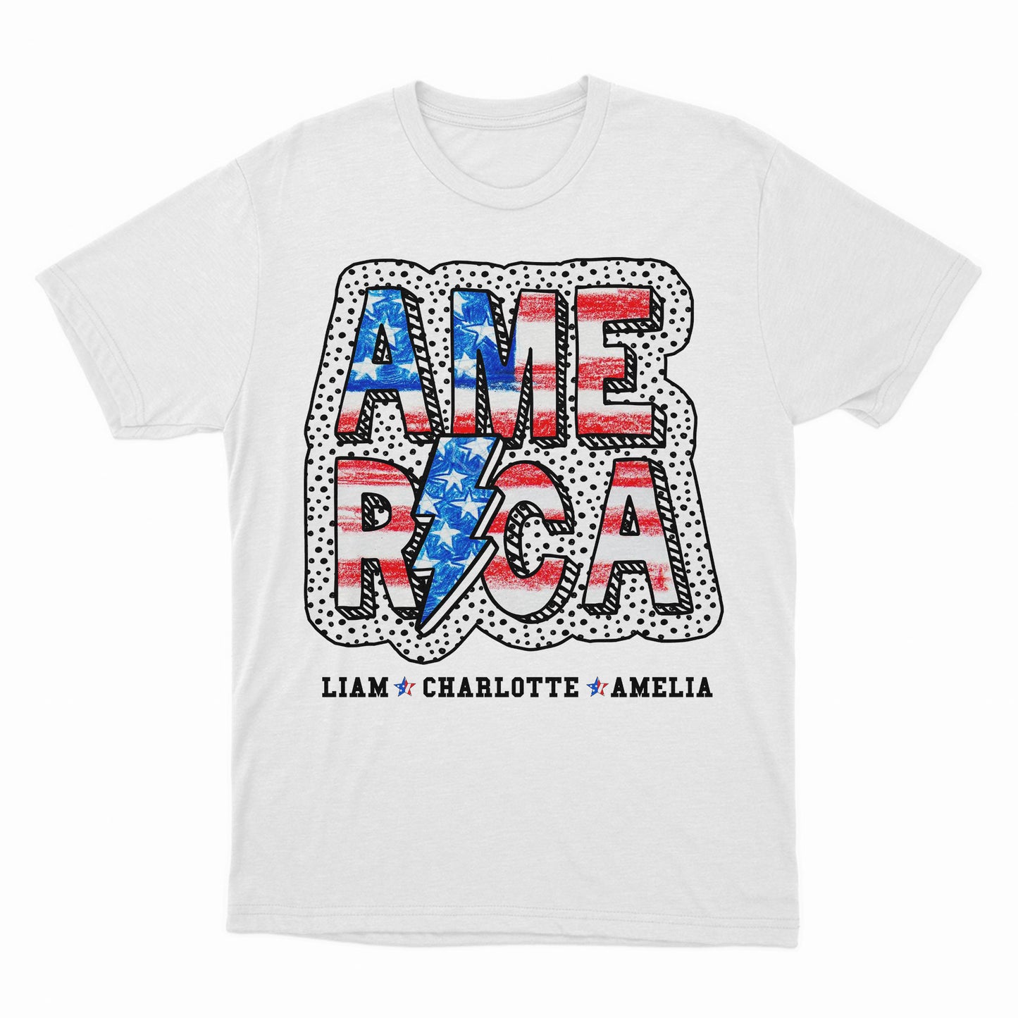 4th July Shirt, Custom Name Shirt For 4th July Shirt, Patriotic American Shirt