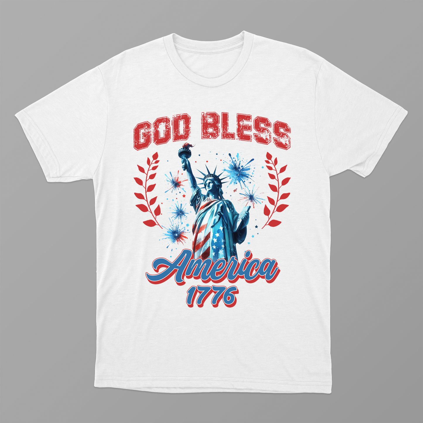 God Bless American Shirt, America 1776 Shirt, Liberty Satue Shirt, Happy Independence Day Shirt