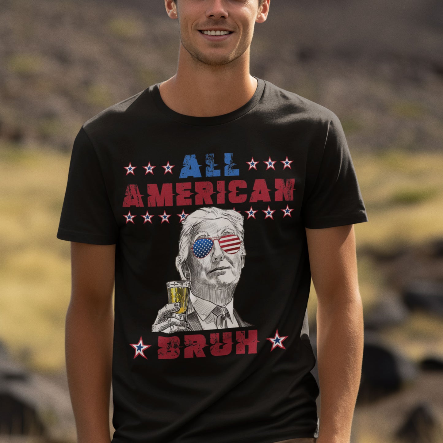 All American Bruh Shirt, American President Shirt, Make America Great Again, US Election Shirt