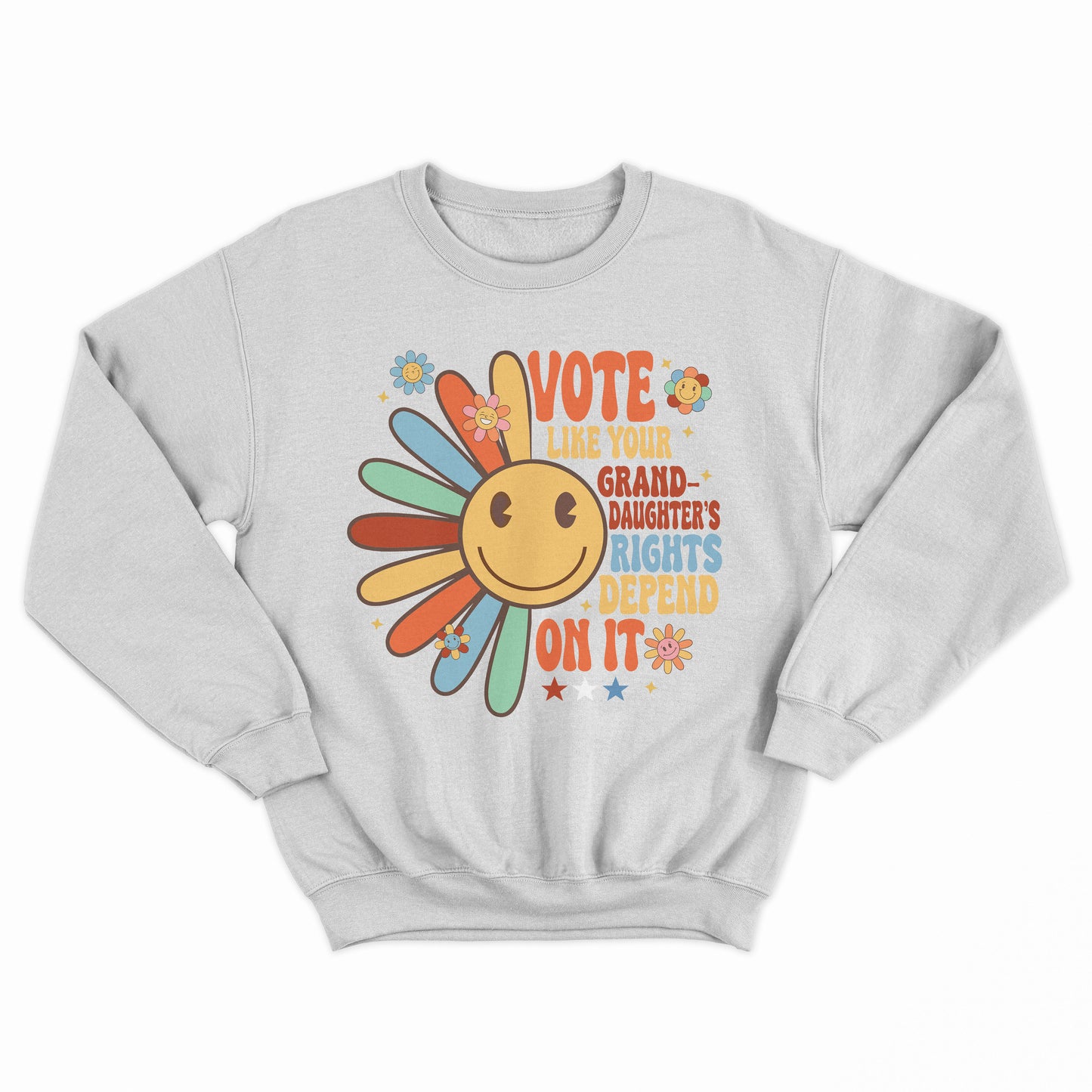 Retro Groovy Vote Like Your Granddaughter's Rights Depend On It Shirt, Voting Shirt, US Election Shirt