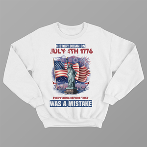 History Began On 4th July Shirt, Liberty Statue Shirt, US Patriotic Shirt, 4th July Anniversary Shirt, US Shirt