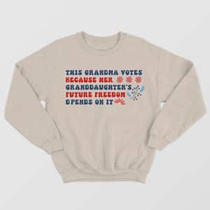 Funny Voting 2024 Quote Shirt, Vote Like Your Granddaughter's Rights Depend On It Shirt, Election 2024 Shirt
