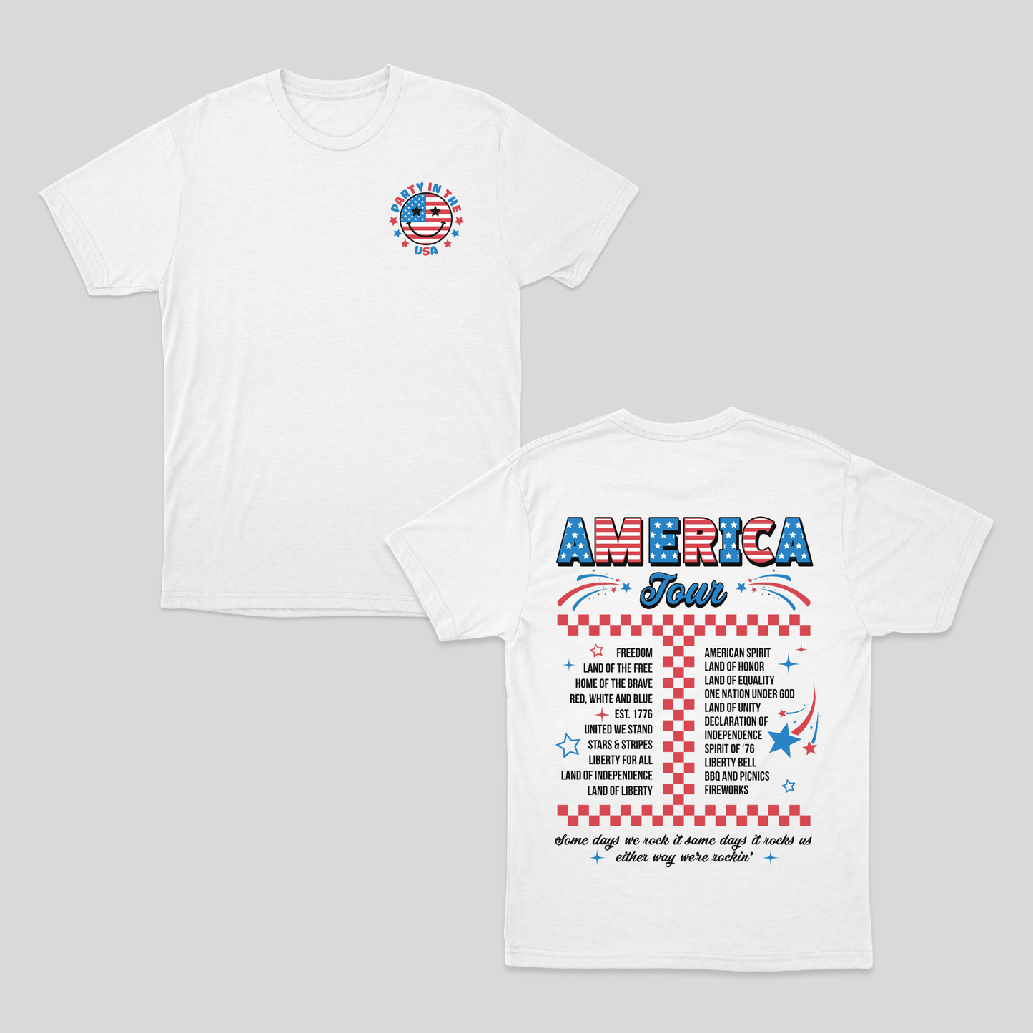 Party In The USA Shirt, American Patriotic Tour Shirt, Funny Freedom Tour, 4th July Anniversary Shirt, Funny 4th July