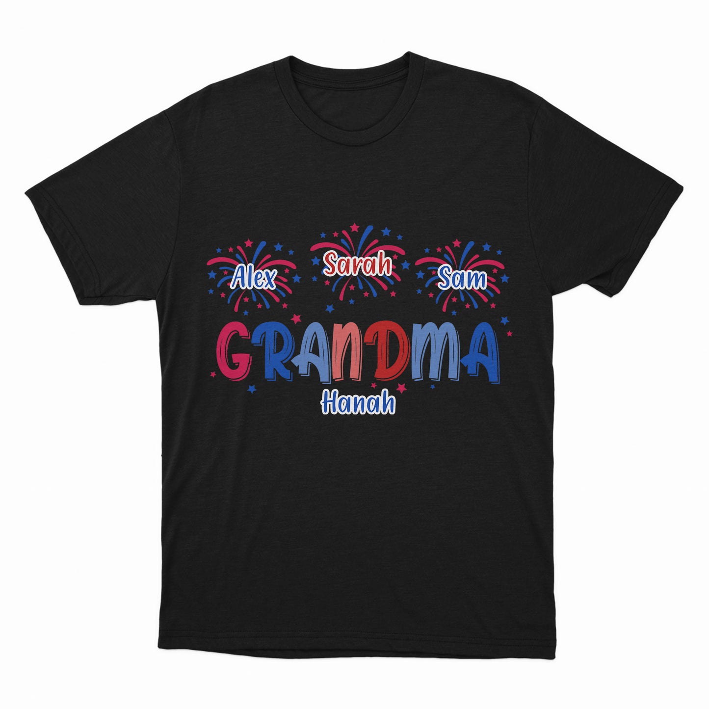 4th July Fireworks Shirt, Patriotic Shirt, US Independence Day Shirt, Custom Name Shirt, 4th July Activities Shirt