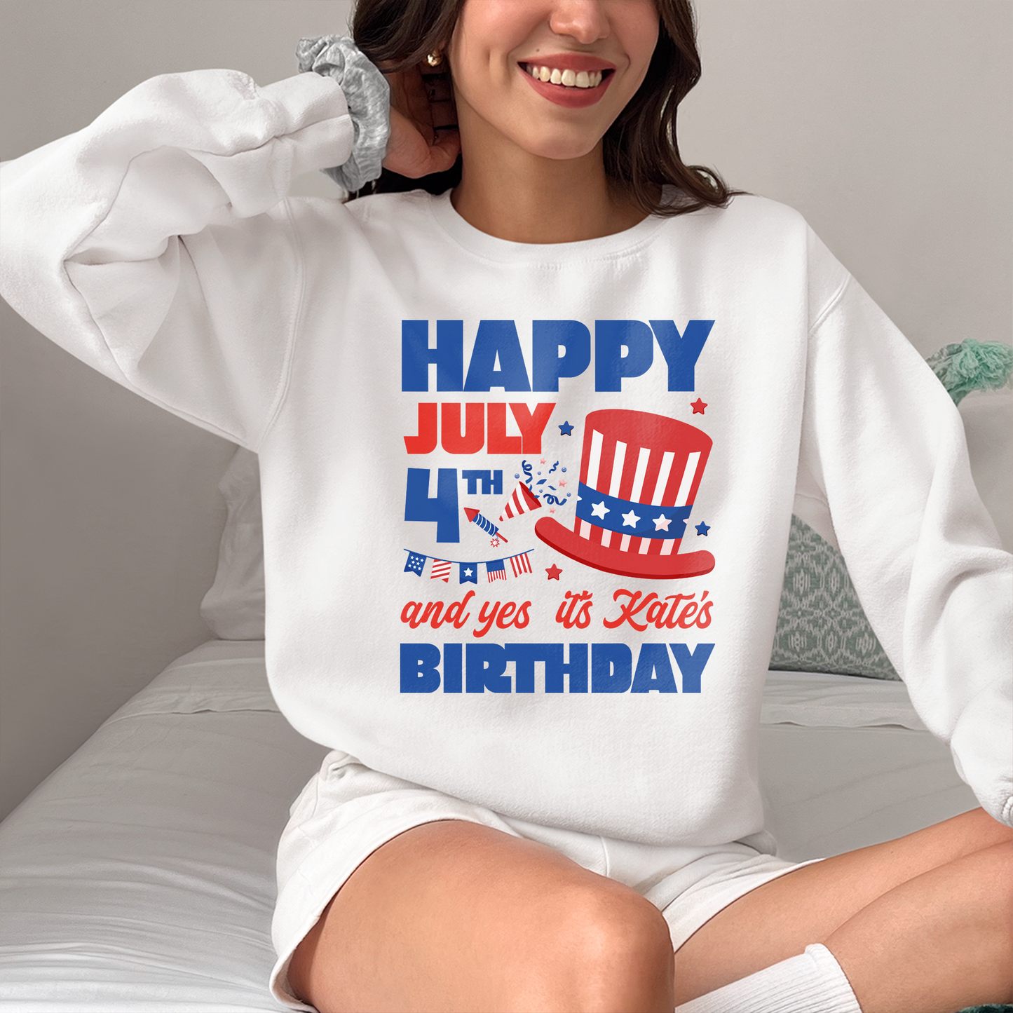 Happy 4th July Birthday Shirt, Personalized Birthday Shirt, Special Birthday Party, Patriotic Birthday Shirt, 4th July Birthday Shirt