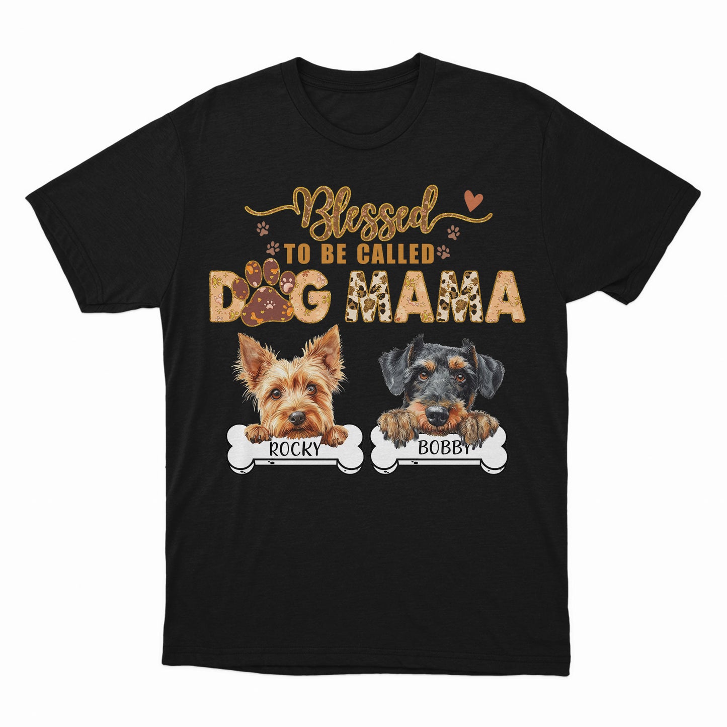 Blessed To Be Call Mama Shirt, Customized Mother's Day Shirt, , Personalized Dog's Name Shirt, Cute Mother's Day Mom Shirt, Personlized Gifts Custom Dog Shirt For Mom, Best Mother's Day Gift Idea