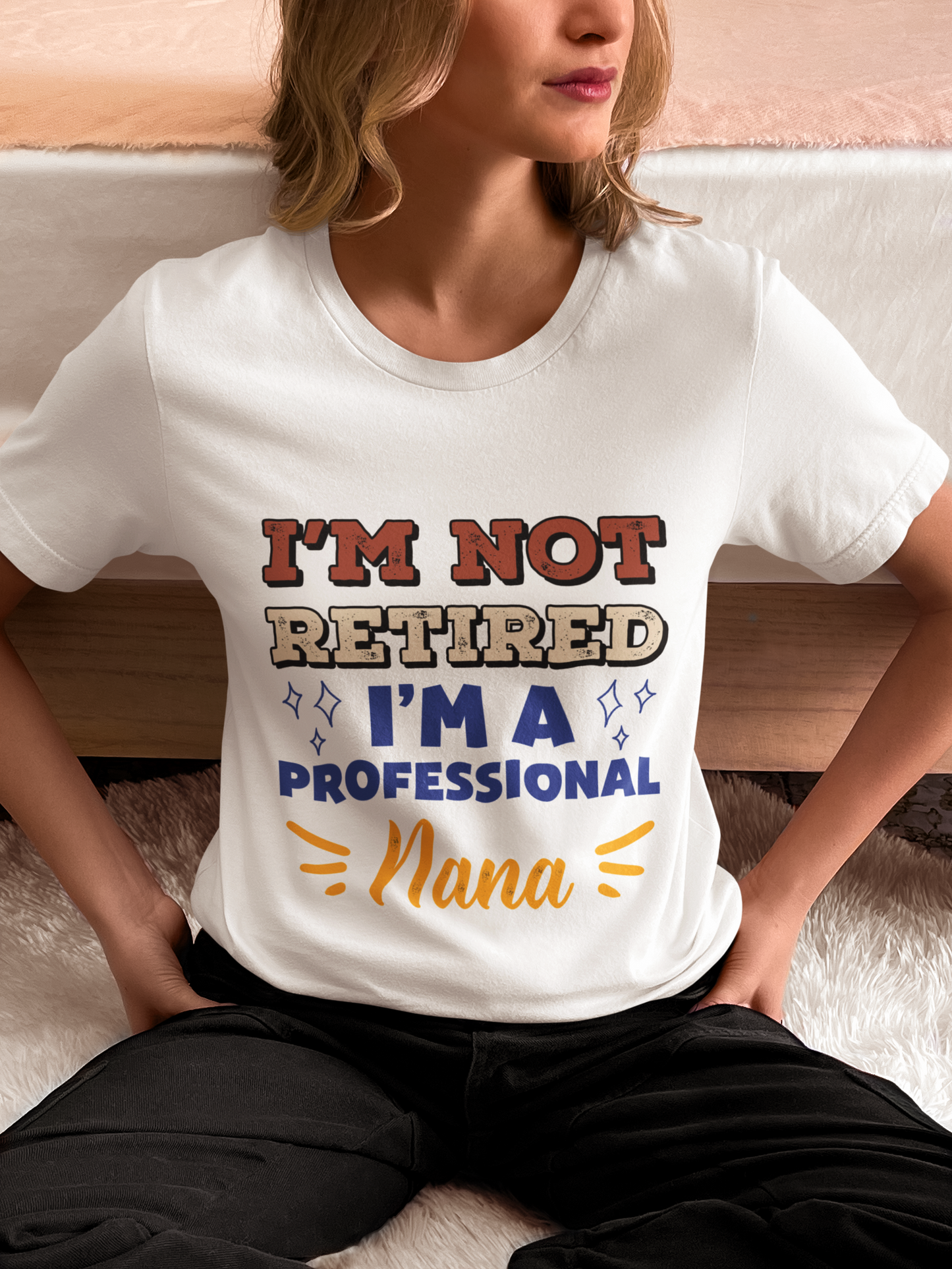 Retired Grandma Sweatshirt, I'm Not Retired I'm a professional nana Sweatshirt, Gift for Mother's Day, Funny Retirement Shirt for Grandma mama nana,  Grandparent Gifts