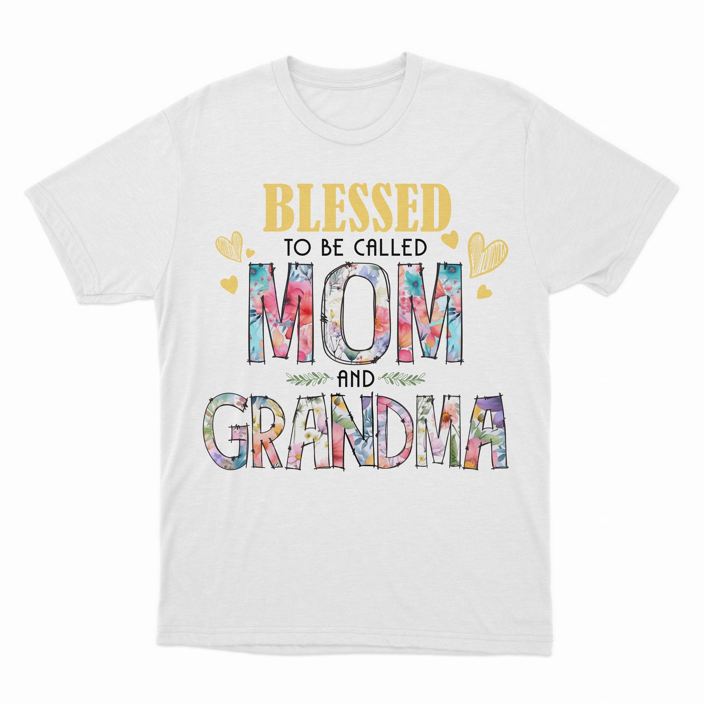 Blessed To Be Called Mom And Grandma Shirt, Grandma Gift, New Grandma T-Shirt, Great Grandma Shirt, Mothers Day Gift,Grandma To Be Shirt,Baby Reveal Shirt,Best Grandma