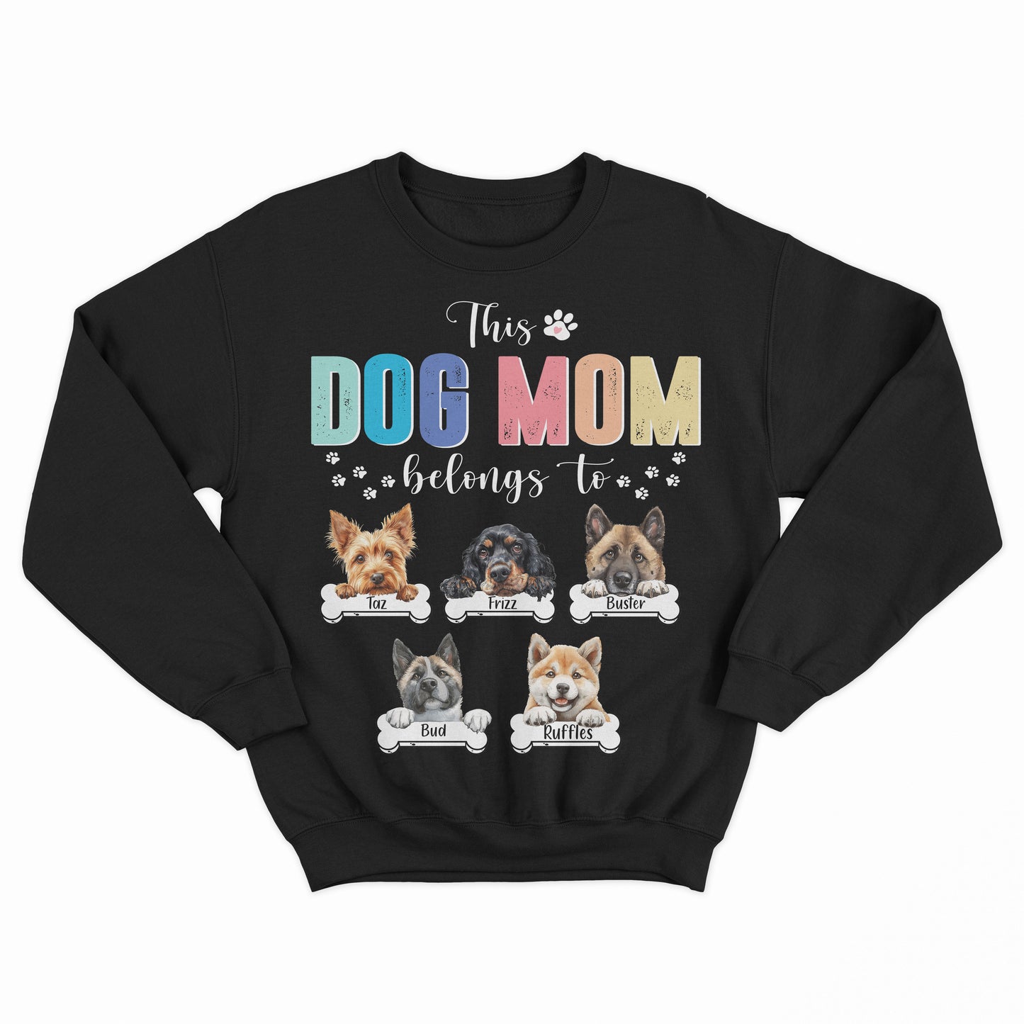 This Dog Mom Belong To Dogs Shirt, Dog Mom Easter Shirt, Custom Dog Mom Shirt, Dog Shirts for Women, Personalized Dog Shirt, Easter Shirt