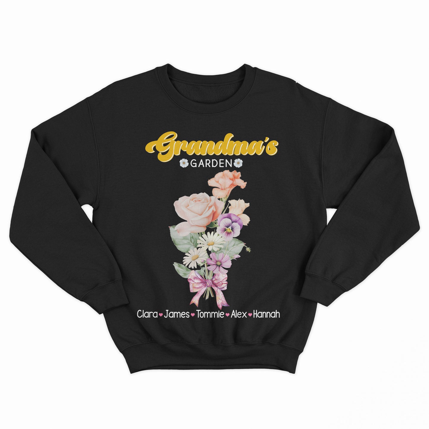 Grandma Shirt with Custom Birth Flowers and Names, Mothers Day Gift, Unique Grandma Gift, Personalized Birthday Gift, Nana's Garden Growing Since Shirt with Custom Birth Flowers, Mothers Day Gift, Personalized Names Flowers Date