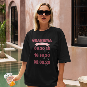 Personalized Mom Grandma Shirt, Mom Est Grandma Est Custom Tshirt, Mother's Day Gift for Grandma Tee, Grandma To Be Shirt, Mom Nana Established Tee