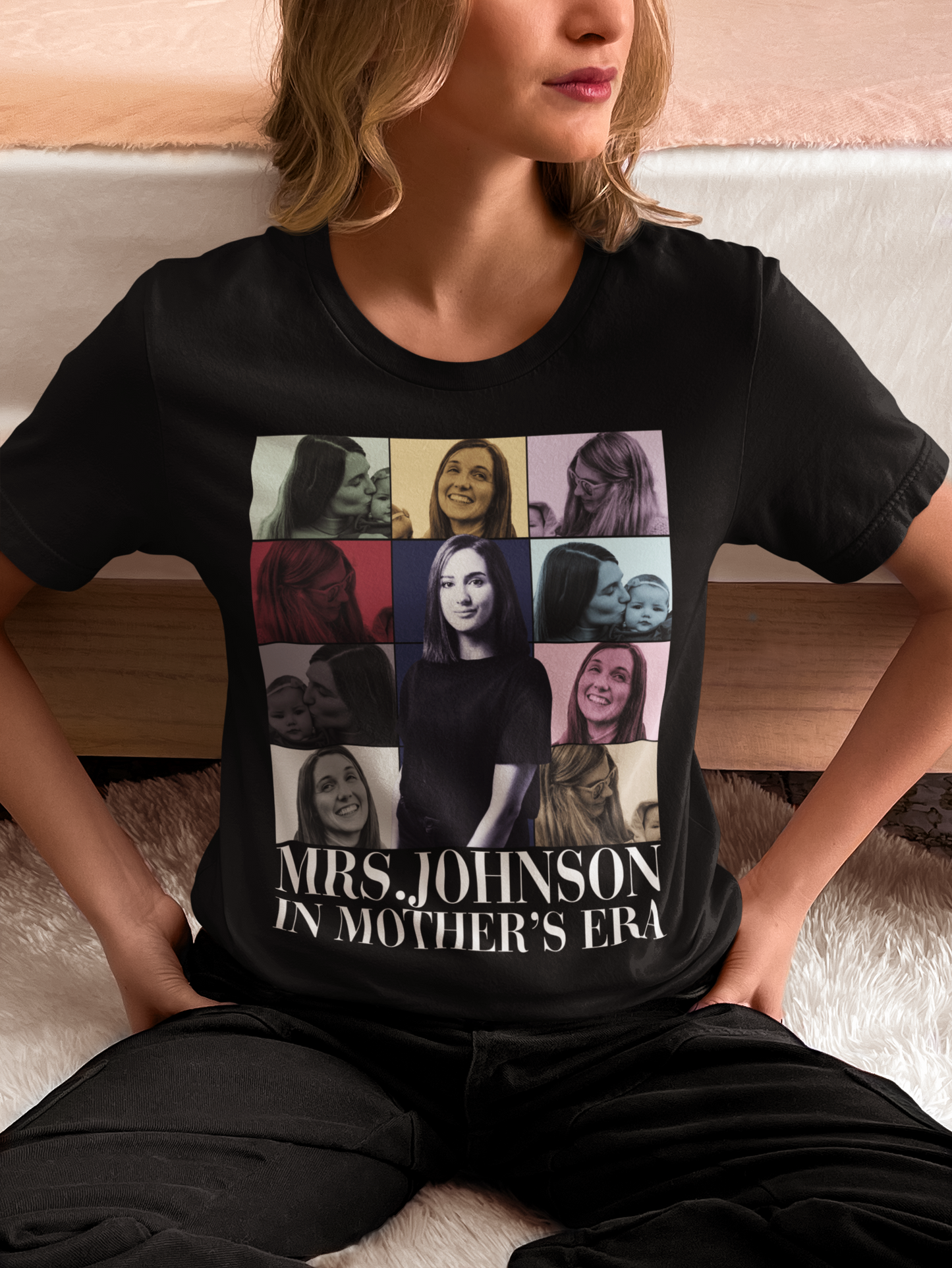 Custom Collage Photo Best Mommy Ever - Family Personalized Custom Unisex T-shirt, Customized Collage Mother's Photo, Custom Mother's Name Shirt, Best Mom Ever Shirt. Best Mother's Day Gift Idea