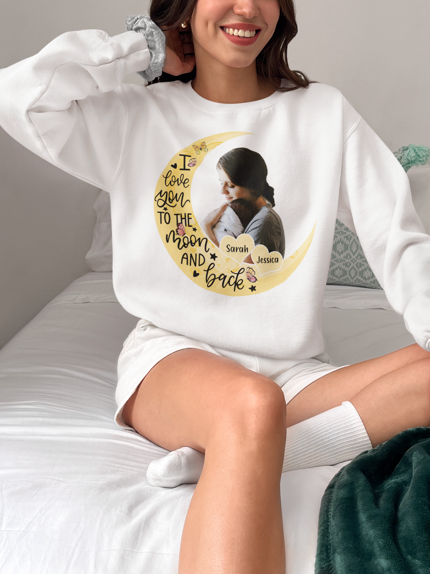 I Love You To The Moon And Back Shirt, Personalized Name Shirt, Mother's Day Quote Shirt, Meaningful Quote Shirt For Mom, Mother's Day Gift Shirt, Custom Mother's Day Shirt, New Mom Shirt