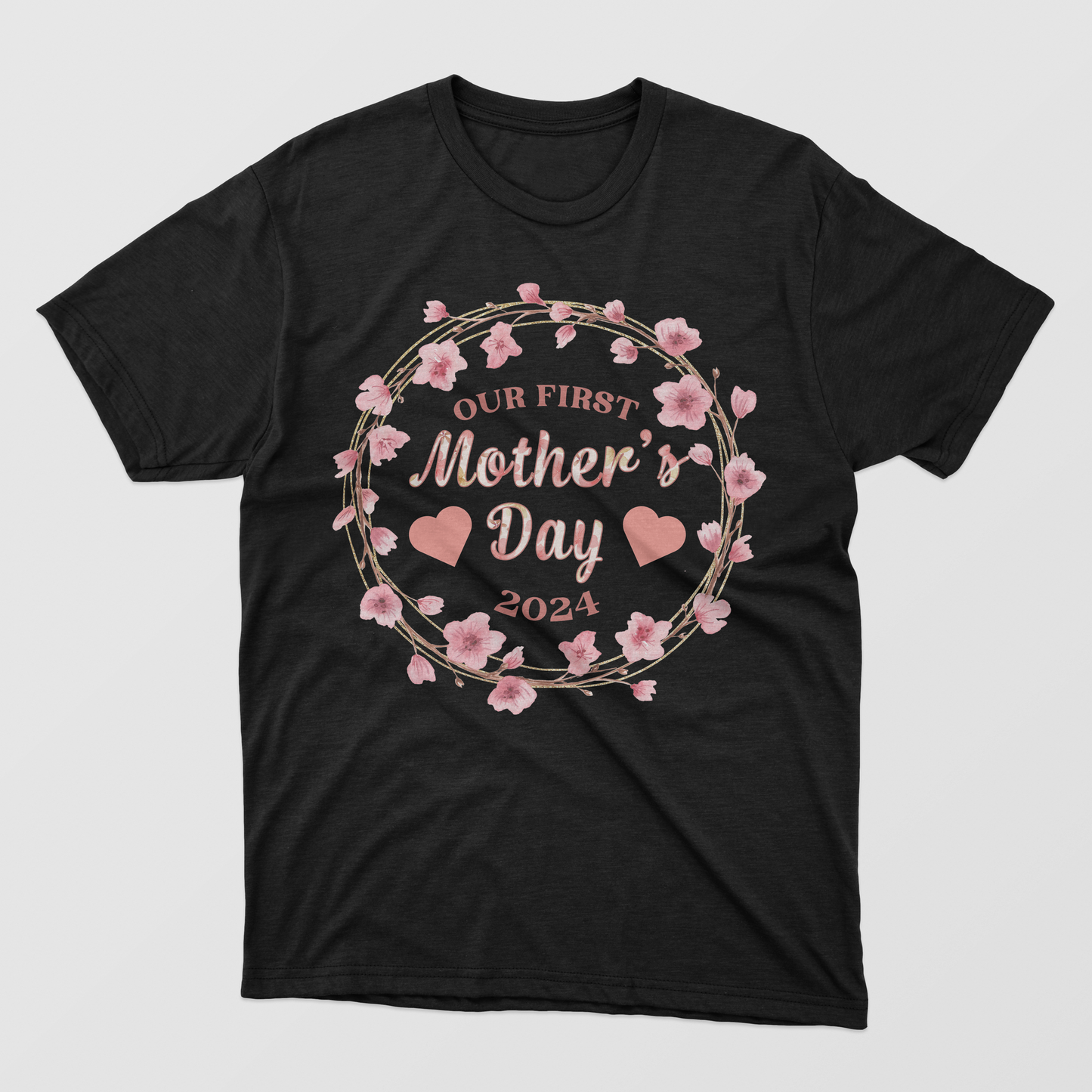Our First Mother's Day Gift Idea Shirt, First Mother's Day 2024 Shirt, Retro Floral For Mother Shirt,  Best Floral Shirt For Mom, Retro Floral Gift Idea, First Mother's Day Ever Shirt, Best Shirt For First Mother Day