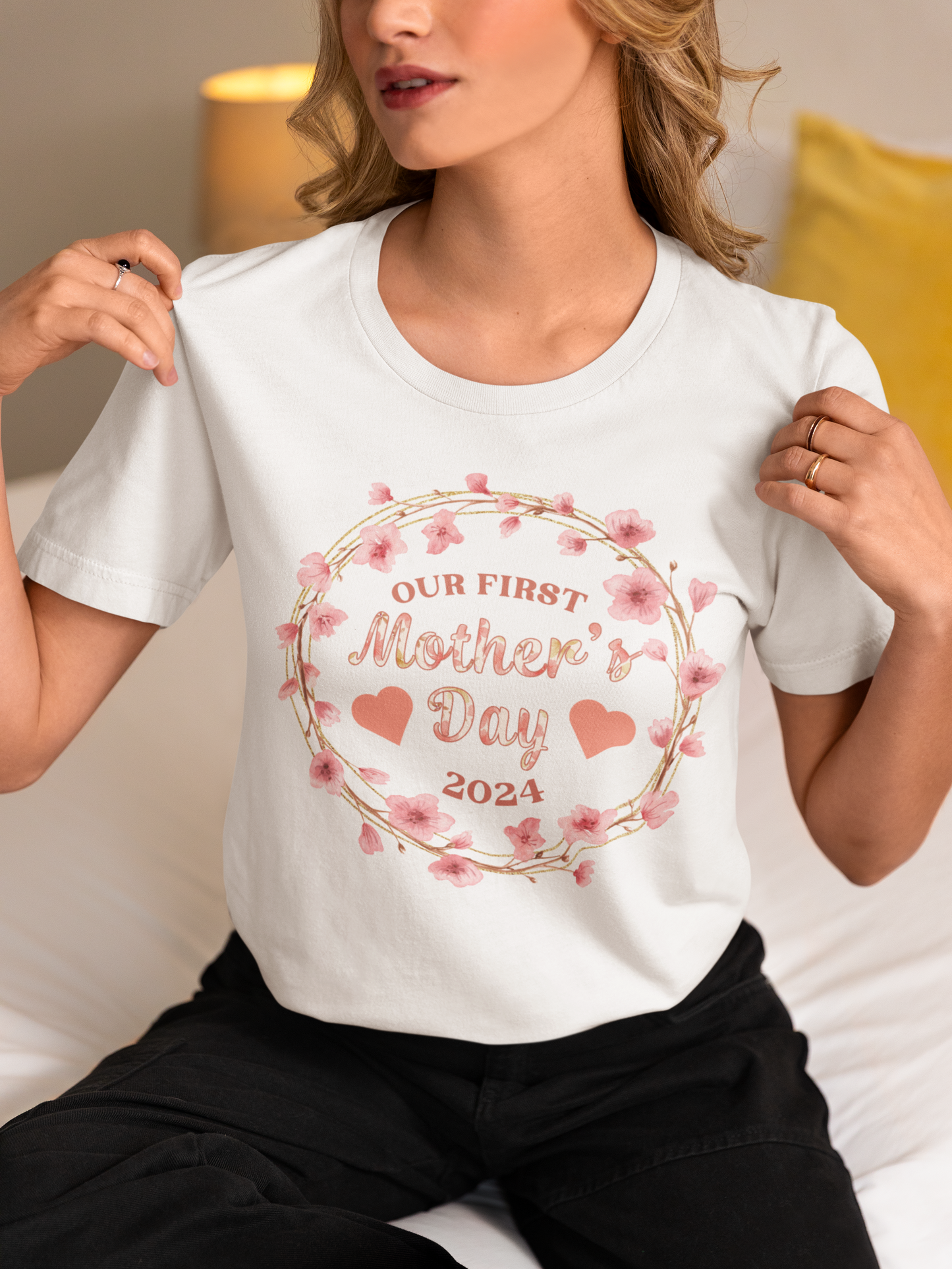 Our First Mother's Day Gift Idea Shirt, First Mother's Day 2024 Shirt, Retro Floral For Mother Shirt,  Best Floral Shirt For Mom, Retro Floral Gift Idea, First Mother's Day Ever Shirt, Best Shirt For First Mother Day