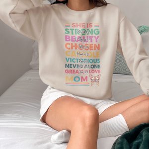 She is Mom Shirt, Retro Mother Bible Shirt, Blessed Mom Shirt, Mom Shirt, Mom Life Shirt, Mother's Day Shirt, Gift for Mom, Retro Mama Quotes
