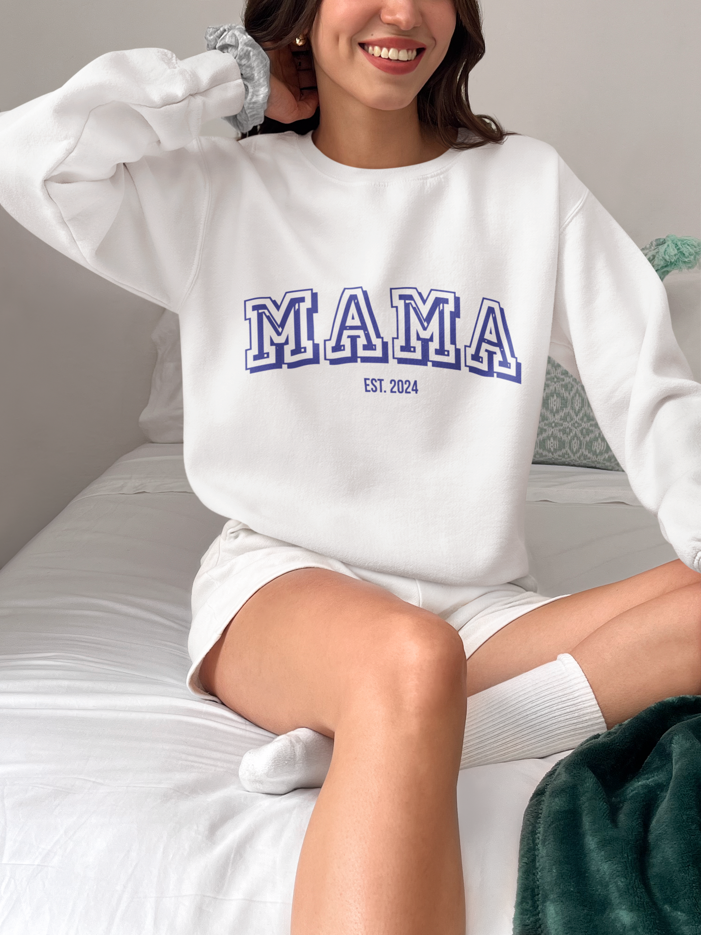 Sweat Shirt For Mother's Day, Promoted To Mom Shirt, Future Mom Shirt, Mother's Day 2024 Shirt, Mom Life Shirt, Baby Announcement Shirt, Customized Number Jersey Shirt, Custom Name Mother's Day Shirt, Mama Baby Shirt