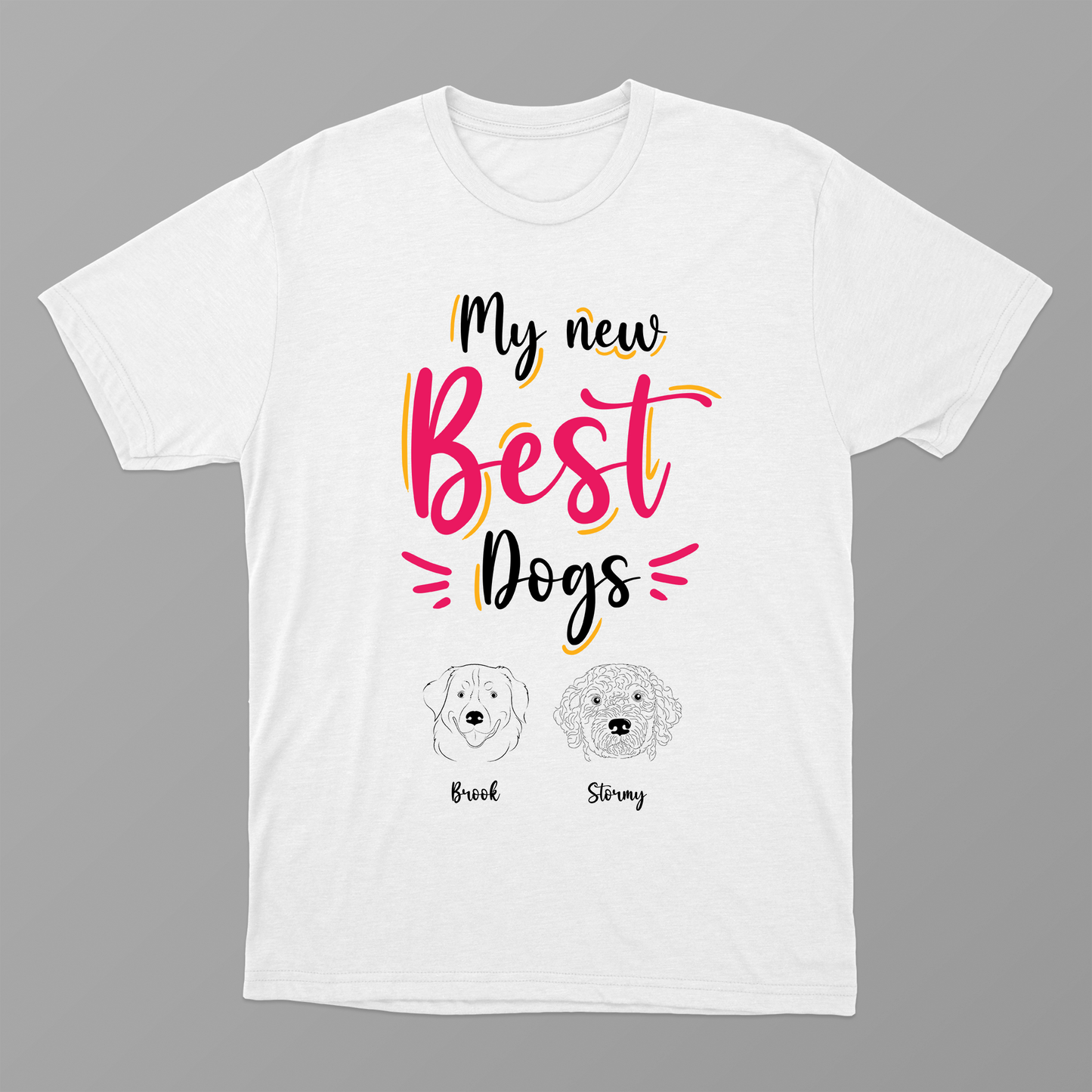 My New Best Dog Shirt, Custom Dog Shirt, Best Gift Idea For Dog Mom, Personalized Dog Name Shirt, Gift Fow Who Loves Dog, Dog Lovers Gift Shirt, Funny Dog Mom Shirt, Personalized Dog's Name Shirt, Dog Mom Holic Shirt