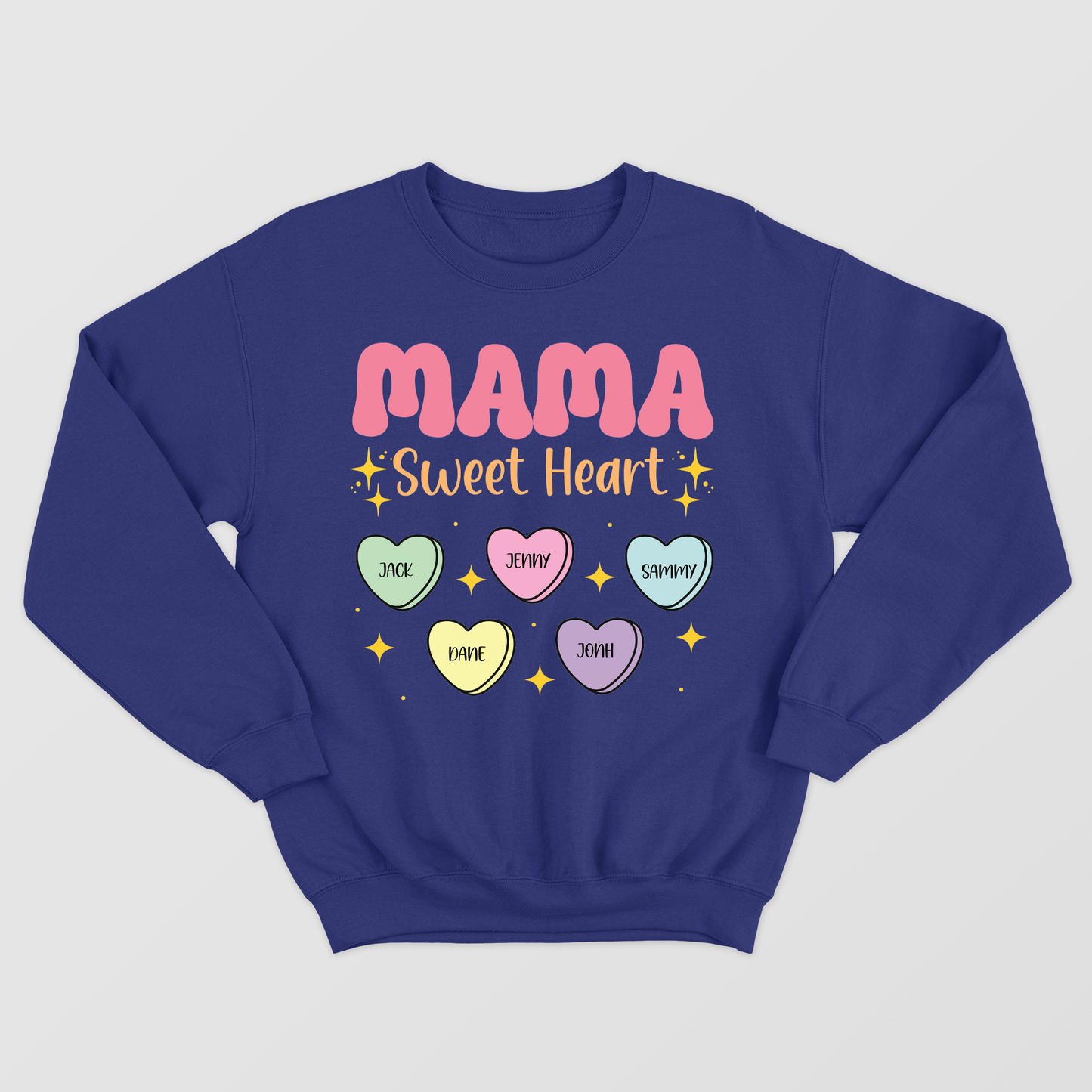Mother's Day Sweet Heart Shirt, Personalized Kid's Name Shirt, Sweet Heart Candy Shirt, Sweet Mama Shirt, Gift For Mom