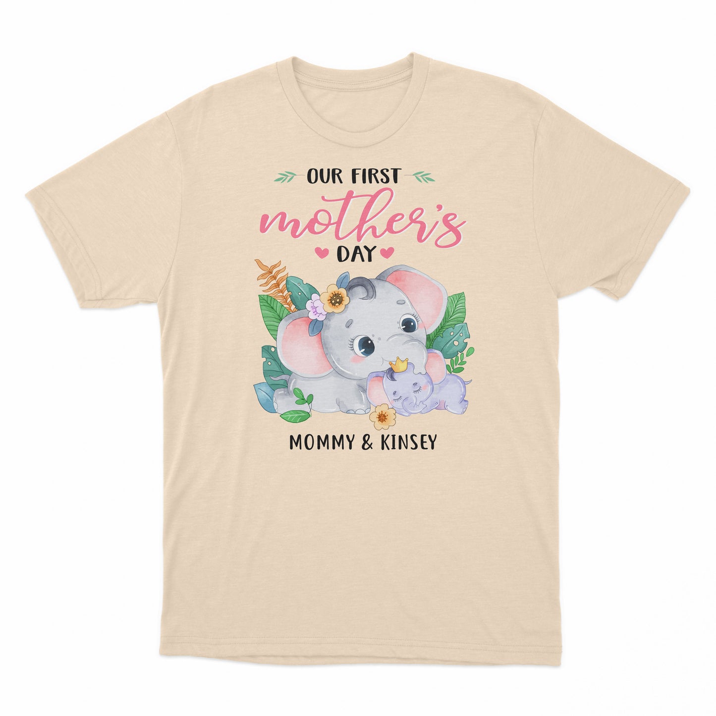 Our First Mother's Day Shirt, Customized Shirt For Mother's Day, Cute Animal Mother And Kids Shirt, Persnalized Animals Shirt, First Mother's Day Shirt, Mother's Day 2024 Shirt