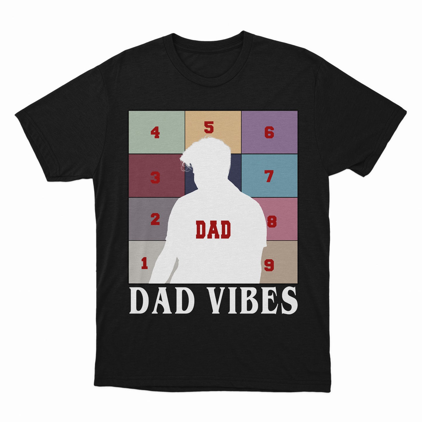Retro Dad Vibes Shirt, Personalized Dad Collage Photo Shirt, Custom Shirt For Dad