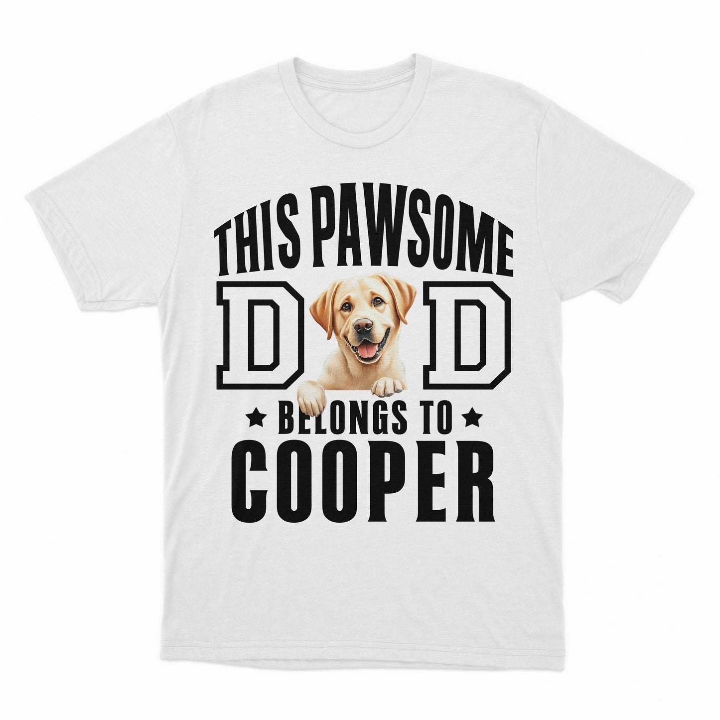This Pawsome Dog Dad Belongs to Dog Personalized Shirt, Personalized Dog Dad Shirt, Dog Dad Shirt for Men Customized, Personalized Name Dogs Shirt for Men, Dog Dad Custom Father's Day Shirt